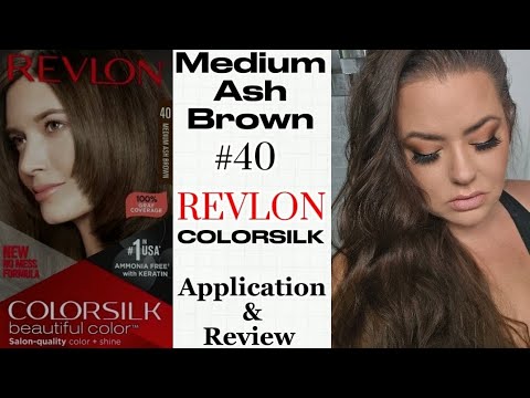 REVLON Colorsilk #40 | Medium Ash Brown | Application...