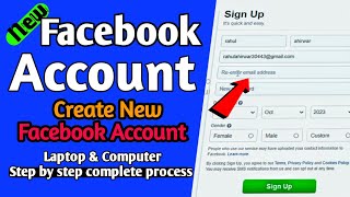 How to create Facebook account on laptop || computer me Facebook account kaise banaye