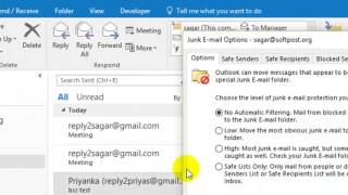 How to unblock sender in Outlook