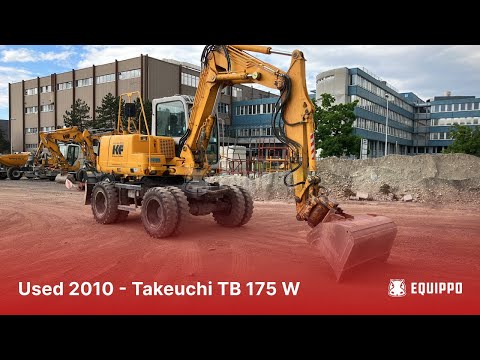 Used 2010 - Takeuchi TB 175 W | Used wheeled excavator | equippo.com | Used heavy equipment