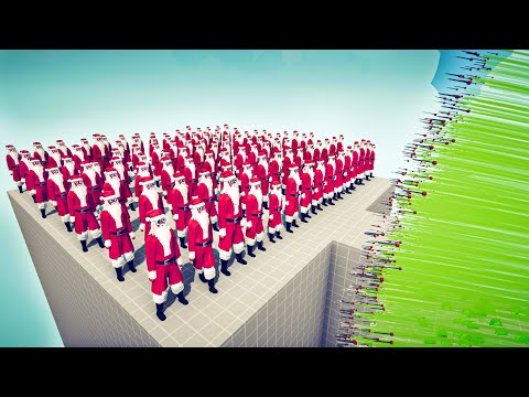100x SANTA CLAUS vs EVERY GOD - 🏹Totally Accurate Battle Simulator TABS