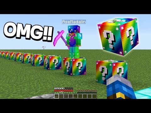 RAINBOW LUCKY BLOCK RACE CU ASE! - MINECRAFT
