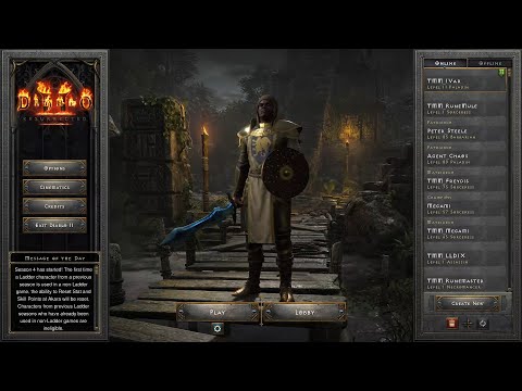 D2R - Ladder Season 4 | TMM_IVar - Day 1 | Leveling Up my First S4 Character (Part II)