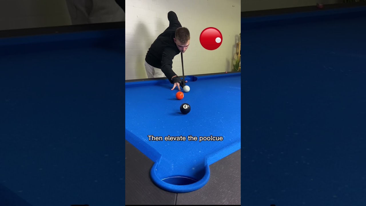 A simple tip for curving a ball in pool ✅🎱 #billiards #tips #poollesson #easy