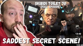 SADDEST SECRET SCENE! skibidi toilet 70 (full episode) REACTION!!!