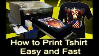 preview picture of video 'How to Print T-Shirt Easy and Fast Using DTG Printer'
