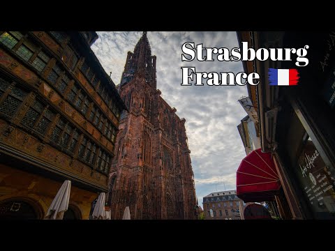🇫🇷 Strasbourg, France - Walking Tour in Summer Day in the Historic Center