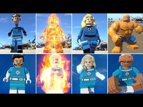 Fantastic Four Evolution In Lego Videogames (2013 - Fantastic Four: First Steps 2025