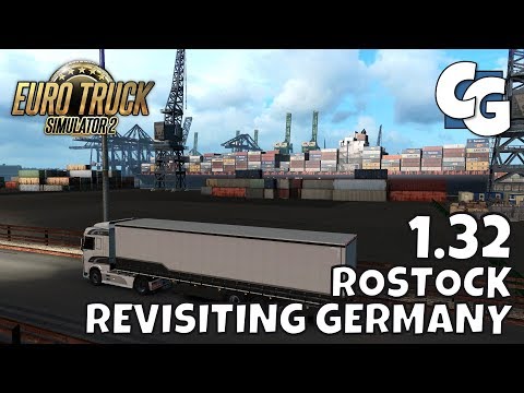 ETS2 - 1.32 Update - Revisiting Germany: Rostock [Q&A] - ETS2 Vanilla Gameplay (No Mods)