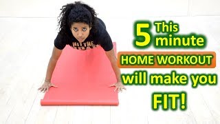 Best 5 Minute Home Workout for Beginners #8