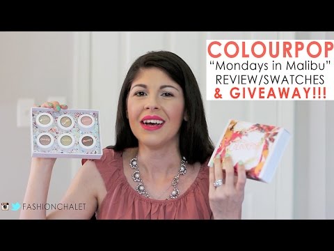 Colourpop Mondays in Malibu Swatches | GIVEAWAY + REVIEW!