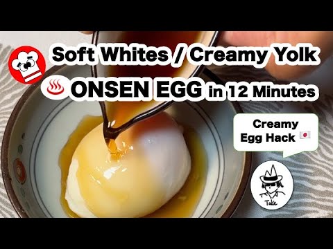 [How to Make] Science-Backed Cooking: Onsen Egg in 12 Minutes | Japanese 6-Cup Trick.