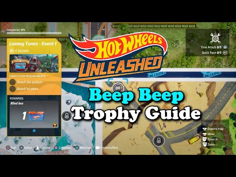 Hot Wheels Unleashed, Looney Tunes Expansion: Beep Beep Trophy Guide