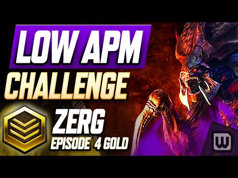 StarCraft 2 Low APM Challenge 2022! Zerg Rank Up Guide - Gold (Ep. 4)