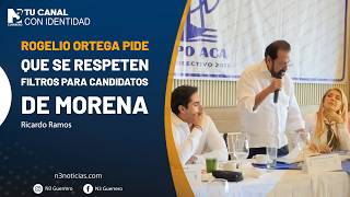 Rogelio Ortega pide que se respeten filtros para candidatos de Morena