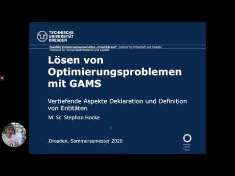 TUD GAMS - Vertiefende Aspekte der Dekl. und Def. von Entitäten - Part 1: Theorie