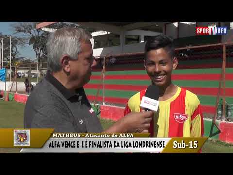 MATHEUS DO ALFA SUB-15 NA FINAL DA LIGA LONDRINENSE