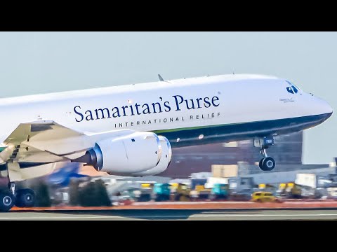 [4K] CLOSE-UP | 53 YEAR OLD Samaritan’s Purse DC-8-72CF Takeoff from Belgrade Airport | With ATC