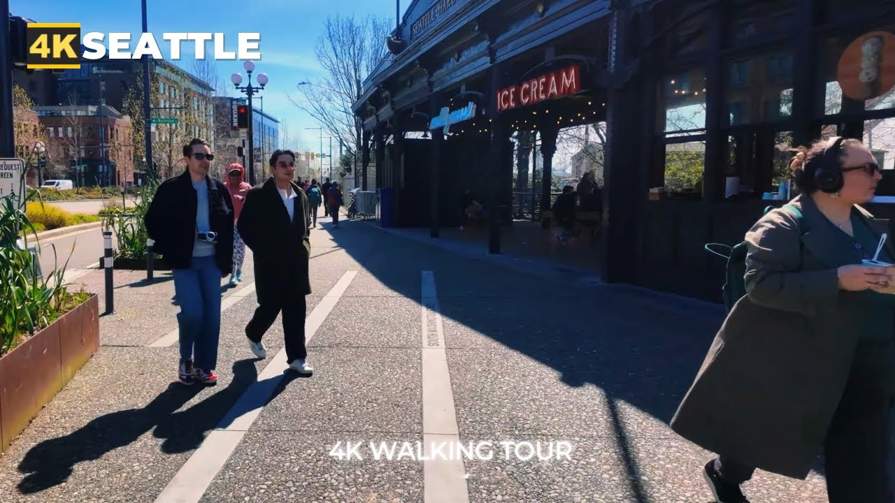 [4k] Seattle City Walk - Waterfront - Pioneer Square