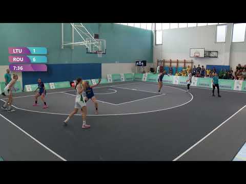 EYOF MARIBOR DAY 2 BASKETBALL GAME 13 GIRLS LTU - ROU