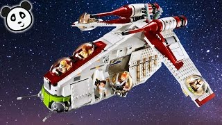LEGO Star Wars deutsch - Republic Gunship - Spielzeug ausgepackt & angespielt - Pandido TV