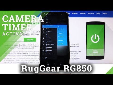 How to Use Camera Timer in RUGGEAR RG850 – Camera Settings