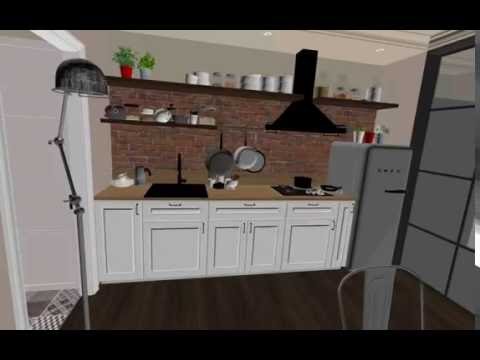 Дизайн квартиры студии площадью 30 кв.м.