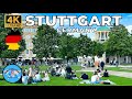 Stuttgart, Germany Walking Tour (Sunny Day🌞) - 4K 60fps with Immersive Sound & Captions