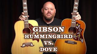 Video thumbnail for Gibson Acoustic Comparison | Hummingbird vs. Dove by Alamo Music Center