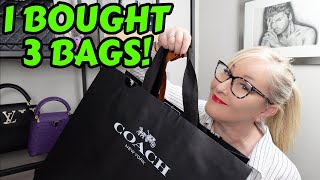 LUXURY BAG UNBOXING! COACH HAUL! UNBOXING 3 BAGS!