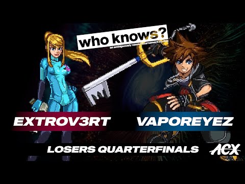 Extrov3rt (Zero Suit Samus) vs VaporeyeZ (Sora) - Losers Quarterfinals - who knows?