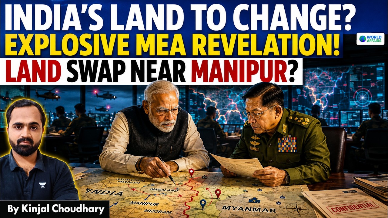 India-Myanmar Land Swap? MEA Confirms Border Proposal Under Discussion! Kabaw Valley Debate | Kinjal