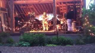 Concert in the Garden - dusk in the barn with the Michelle Walker Jazz Quartet