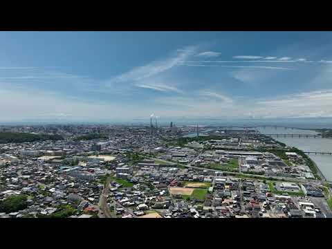 【ドローン空撮】宇部市街地　/　岩鼻公園から