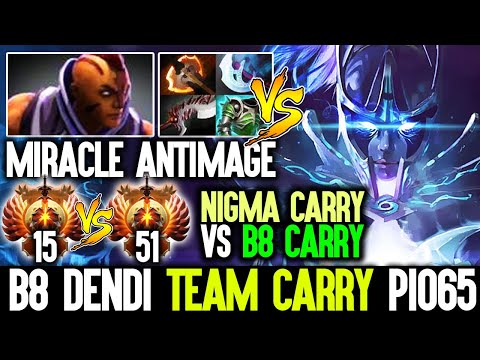 Miracle Signature Hero [AntiMage] vs Dendi Team B8 Carry Pio65 - Carry Battle Dota 2