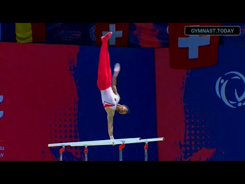 Top 3 in Men's Parallel Bars Final - 2023 Antalya European Gymnastics Championships