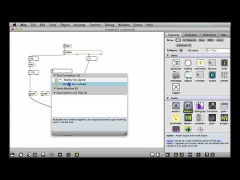 MAX MSP V6 Soft Synth Demo 2 - Additive synth