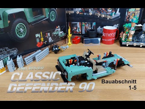 LEGO Icons 10317 Land Rover Classic Defender 90 / Bauabschnitt 1-5