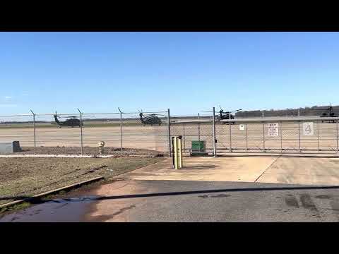 Operações UH-60 Blackhawk do Exército dos EUA - Aeroporto Internacional de Alexandria-KAEX 2-12-23