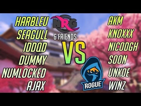[Overwatch] NRG & Friends VS. Rogue 6-Stack S4 PLACEMENTS (ft. SoOn, IDDQD, Seagull)