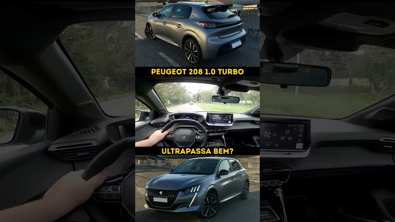 Peugeot 208 turbo ultrapassa bem? #peugeot208