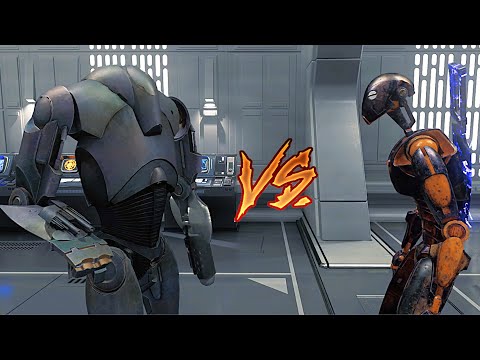 B2 Super Battle Droid VS BX Droid Commando - STAR WARS JEDI SURVIVOR