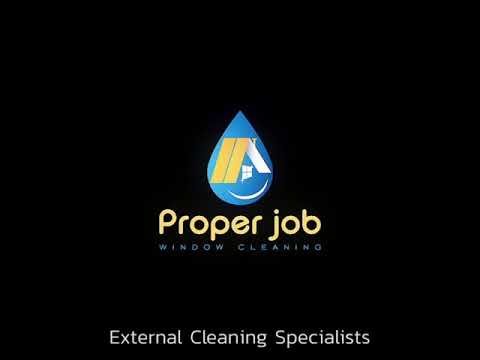 Proper Job Window Cleaning video.