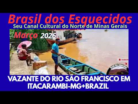 O RIO SÃO ESTÁ BAIXANDO NA CIDADE DE ITACARAMBI MG+BRAZIL #reportagens #vidanosertão 