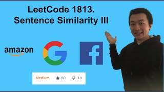 YouTube video 'LeetCode 1813. Sentence Similarity III - Interview Prep Ep 119'