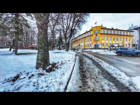 Nowy Targ, the capital of Podhale - almost no snow, and white mountains in Zakopane!