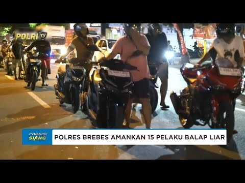 POLRES BREBES AMANKAN 15 PELAKU BALAP LIAR