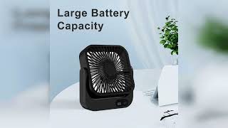 Review: Magnetic Cruise Ship Approved Fan, 5000mAh Battery Operated Portable Fan with 5 Speeds...