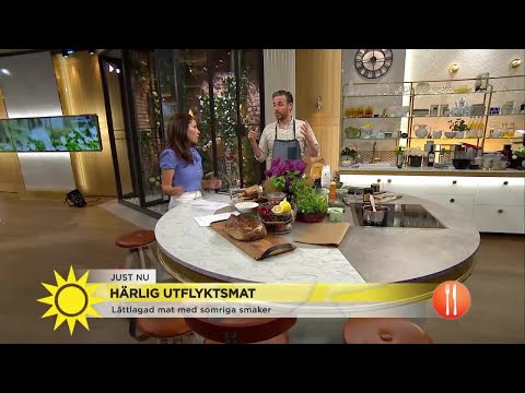 Lättlagad picknicksmat med somriga smaker - och bagarens bästa bullar  - Nyhetsmorgon (TV4)