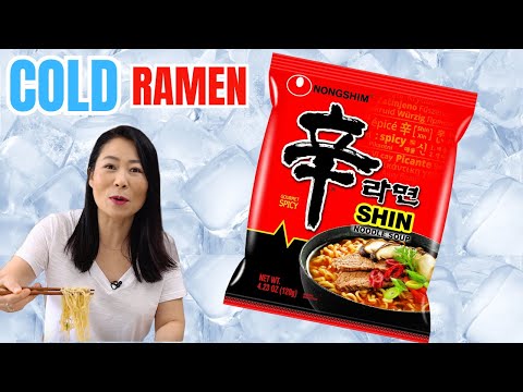 BEST SUMMER Ramen Hack❗️ 🧊ICE COLD🥶 Instant Noodles in SLUSHY DRINKABLE BROTH [Shin Ramen Recipe 냉라면